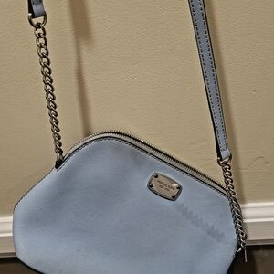 Michael Kors Sky Blue Crossbody Bag Read Description!!